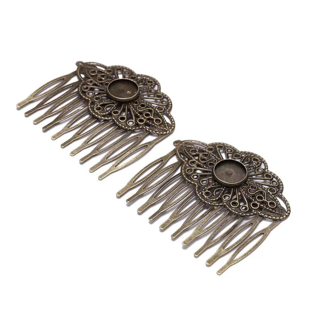 5pcs/lot 52x56mm Fit 12mm Glass Cabochons Base Hair Comb Hairpins Supplies For DIY Women Charm Barrettes Jewelry Making Findings
5pcs/lot 52x56mm Fit 12mm Glass Cabochons Base Hair Comb Hairpins Supplies For DIY Women Charm Barrettes Jewelry Making Findings