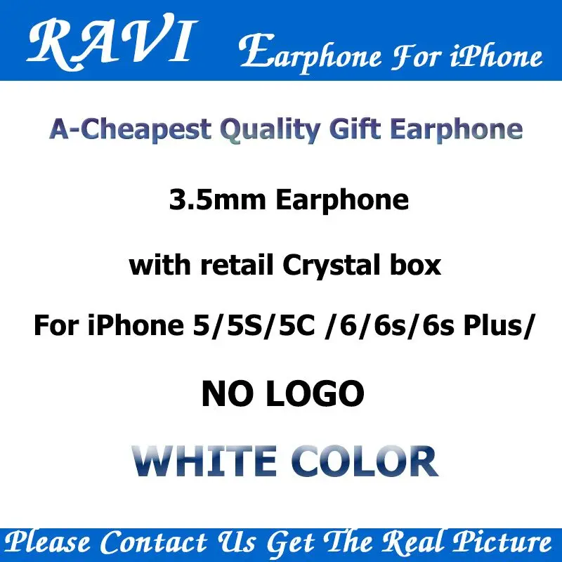 RAVI Cheapest In-Ear Earbuds Headphones With Mic Volume Control for Apple Earphone iPhone 4 5 6 5s/6s Android Phones 100 pcs lot
RAVI Cheapest In-Ear Earbuds Headphones With Mic Volume Control for Apple Earphone iPhone 4 5 6 5s/6s Android Phones 100 pcs lot
