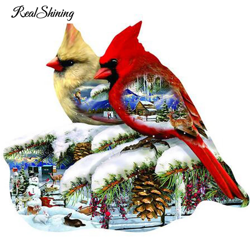REALSHINING Diy Diamond Painting Christmas Birds Mosaic Square Full Diamond Embroidery Cross Stitch Needlework Home Decor FS66
REALSHINING Diy Diamond Painting Christmas Birds Mosaic Square Full Diamond Embroidery Cross Stitch Needlework Home Decor FS66
