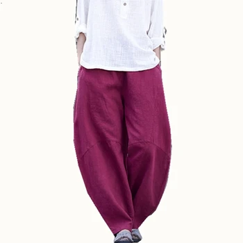 2261-Spring summer cotton linen women's new pure hemp linen personality women's lanterns casual pants meditation wild trousers
2261-Spring summer cotton linen women's new pure hemp linen personality women's lanterns casual pants meditation wild trousers