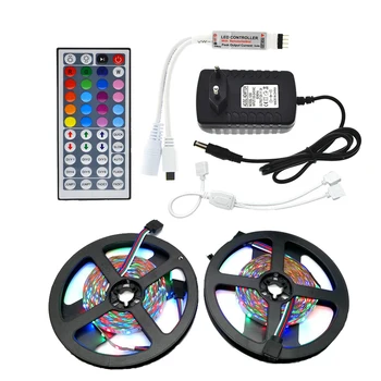 LED Strip Set 10M SMD 3528 RGB + 44Key IR Controller + 12V 3A Power Supply Adapter
LED Strip Set 10M SMD 3528 RGB + 44Key IR Controller + 12V 3A Power Supply Adapter