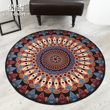 CIGI Folk Style Round Mat Carpet Creative Nylon Durable Mat Washable Bedroom Living Room Table Desk Floor Mat Geometric Pattern
CIGI Folk Style Round Mat Carpet Creative Nylon Durable Mat Washable Bedroom Living Room Table Desk Floor Mat Geometric Pattern