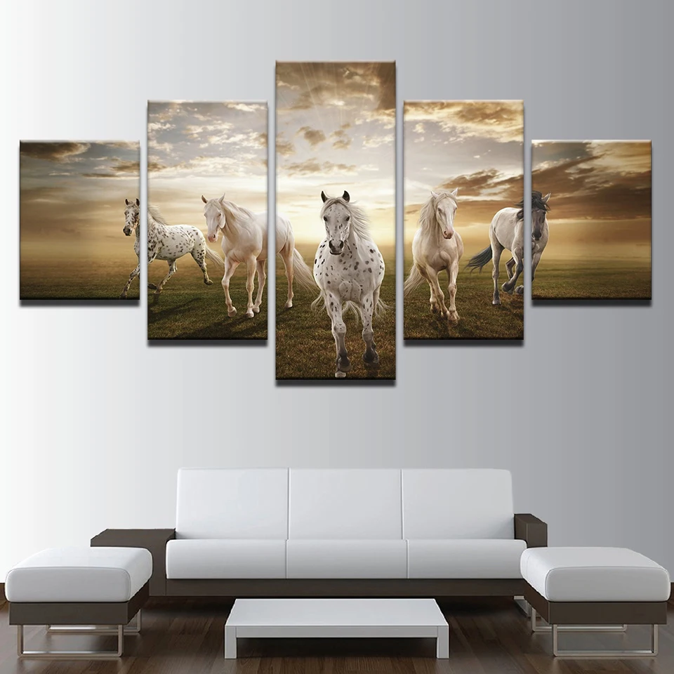Poster Canvas Painting HD Wall Art 5 Panel Animal Horses Modern Printing Type Pictures Modular Artwork Vintage Home Decor
Poster Canvas Painting HD Wall Art 5 Panel Animal Horses Modern Printing Type Pictures Modular Artwork Vintage Home Decor