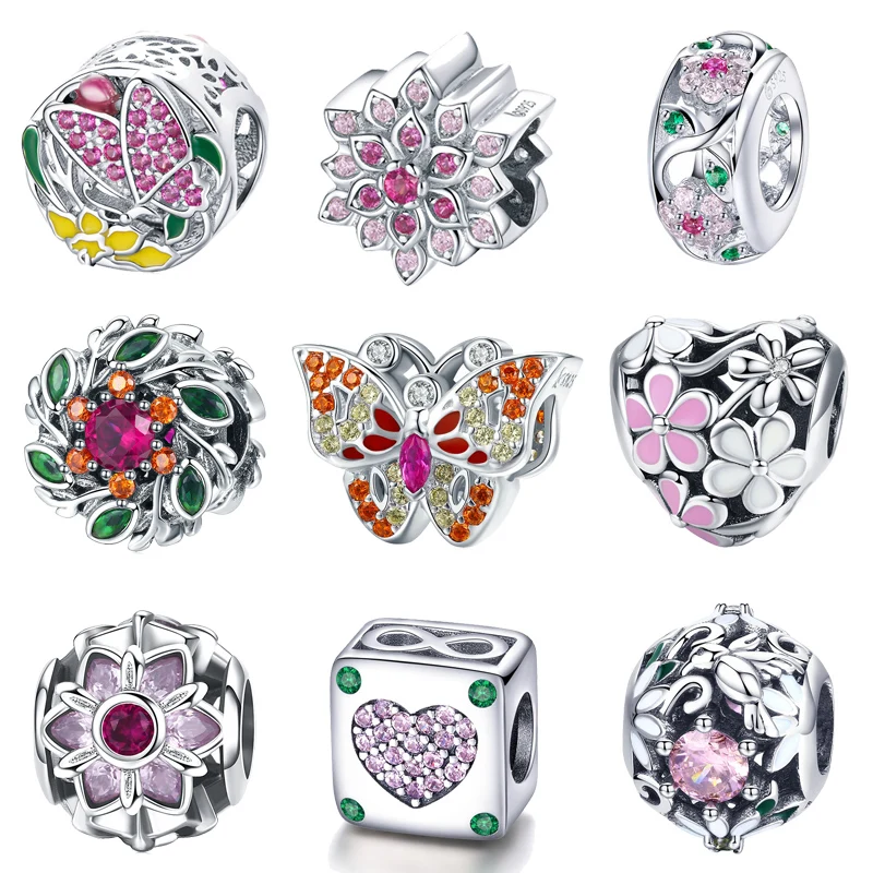 BISAER 925 Sterling Silver Openwork Flower Spring Flower Charm for Silver Charms Bracelet Girlfriend Valentine Gifts GAC039
BISAER 925 Sterling Silver Openwork Flower Spring Flower Charm for Silver Charms Bracelet Girlfriend Valentine Gifts GAC039