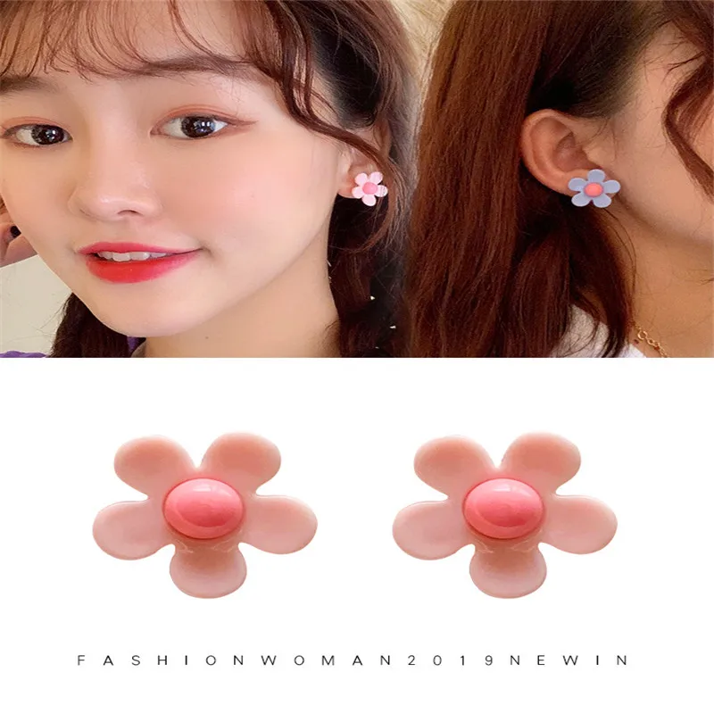 MENGJIQIAO New Korean Summer Flowers Resin Stud Earrings For Women Children Elegant Cute pendientes mujer Jewelry Accessories
MENGJIQIAO New Korean Summer Flowers Resin Stud Earrings For Women Children Elegant Cute pendientes mujer Jewelry Accessories