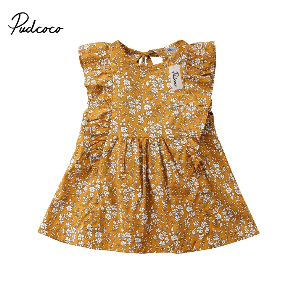Pudcoco Hot Girl Floral Dress Baby Kids Princess Party Tutu Ginger Yellow Ruched Dresses Clothes New
Pudcoco Hot Girl Floral Dress Baby Kids Princess Party Tutu Ginger Yellow Ruched Dresses Clothes New