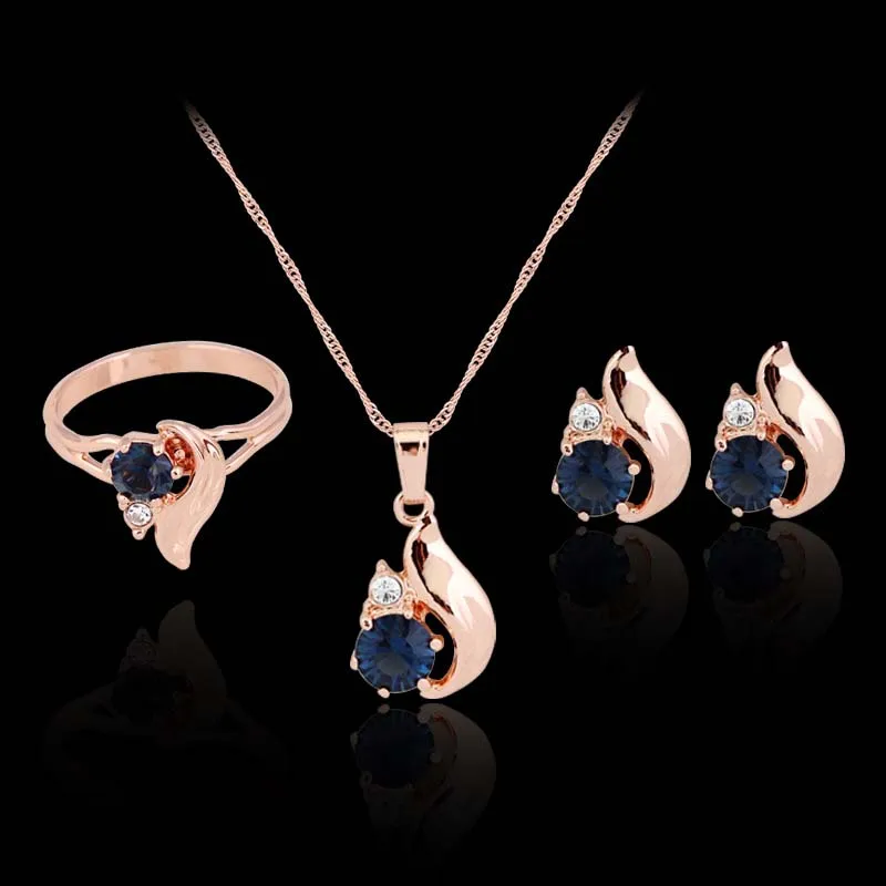 Fashion Jewelry for woman Wedding Bridal Jewelry Gold Color Pendant Necklace Earrings Ring Jewelry Birthday Gift
Fashion Jewelry for woman Wedding Bridal Jewelry Gold Color Pendant Necklace Earrings Ring Jewelry Birthday Gift