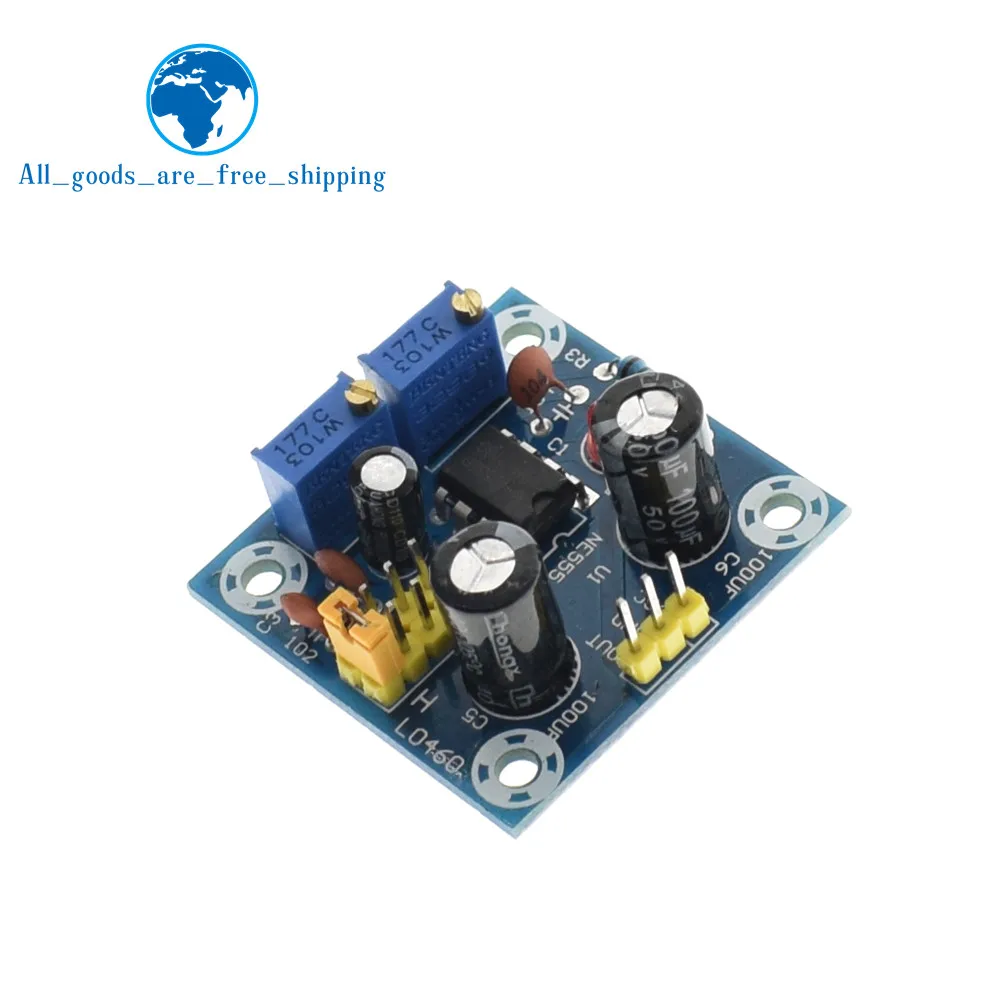 TZT NE555 Pulse Frequency Duty Cycle Square Wave Rectangular Wave Signal Generator Adjustable 555 Board NE555P Module
TZT NE555 Pulse Frequency Duty Cycle Square Wave Rectangular Wave Signal Generator Adjustable 555 Board NE555P Module