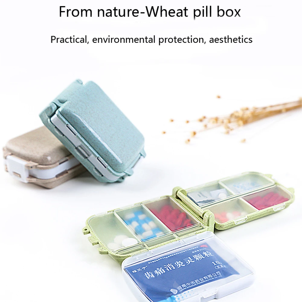 Portable Pill BoxsThree-layer Small Pill Box Tablet Splitters Medicine Dispenser Sealed Container Wheat Straw Safety
Portable Pill BoxsThree-layer Small Pill Box Tablet Splitters Medicine Dispenser Sealed Container Wheat Straw Safety