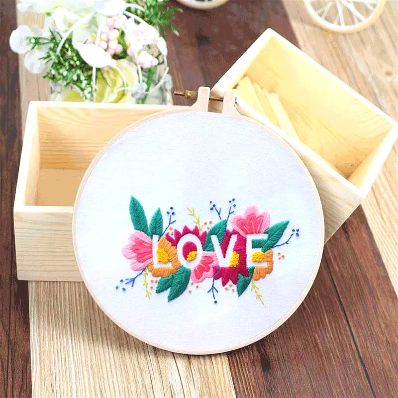 DIY Flower Love Embroidery Kits Cross Stitch Sets 3D Cartoon Needlework Sets for Beginner Swing Arts Craft Painting Home Decor
DIY Flower Love Embroidery Kits Cross Stitch Sets 3D Cartoon Needlework Sets for Beginner Swing Arts Craft Painting Home Decor