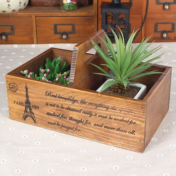 Retro Antique Imitation Wooden Storage Box With a Handle Desktop Sundery Goods/ Make-up Sorting Box
Retro Antique Imitation Wooden Storage Box With a Handle Desktop Sundery Goods/ Make-up Sorting Box