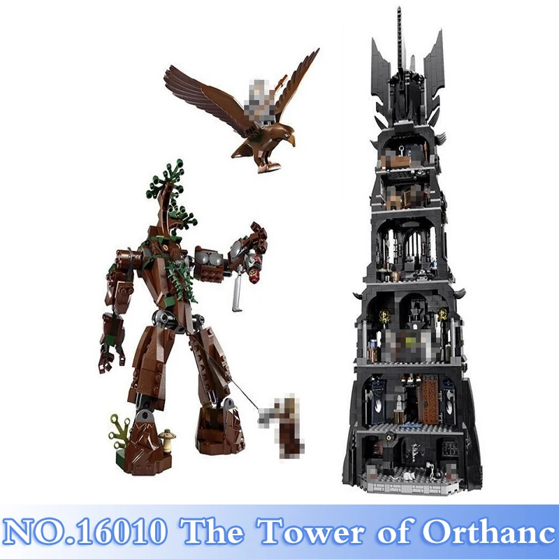

Lepin 16010 2430Pcs Lord of the Rings Tower of Orthanc Figures Building Blocks Bricks Set Kids Toy Model Kits Compatible 10237