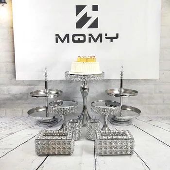 7-11pcs/set Wholesale Wedding Tray Tiered Crystal Decoration Silver mirror Cake Stand
7-11pcs/set Wholesale Wedding Tray Tiered Crystal Decoration Silver mirror Cake Stand
