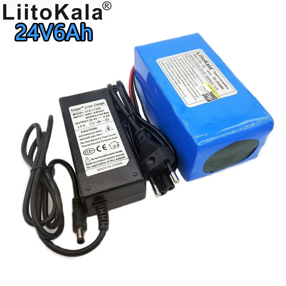 Liitokala 24V 6000mAh rechargeable lithium battery 7S3P 18650 29.4V 6Ah lithium ion bms battery pack LED light power supply 15A
Liitokala 24V 6000mAh rechargeable lithium battery 7S3P 18650 29.4V 6Ah lithium ion bms battery pack LED light power supply 15A