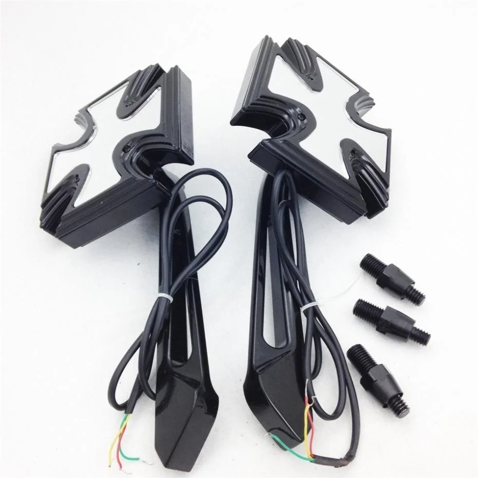 Motorcycle LED Turn Signals Rearview Rear View Side Mirror For Honda Kawasaki Yamaha Suzuki Harley Dyna Wide Electra Glide 883
Motorcycle LED Turn Signals Rearview Rear View Side Mirror For Honda Kawasaki Yamaha Suzuki Harley Dyna Wide Electra Glide 883