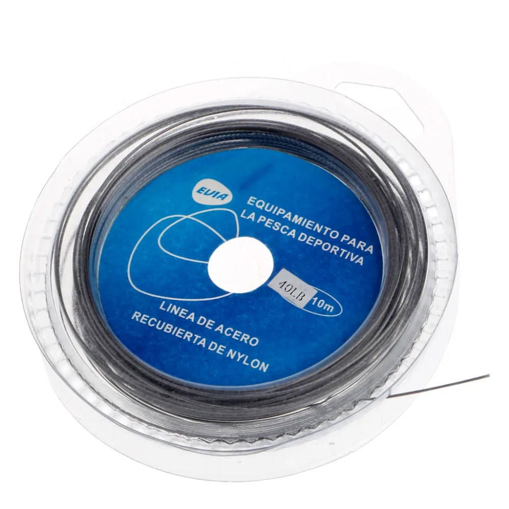 Fishing steel wire Fishing lines 10m max power 7 strands super soft wire lines Cover with plastic Waterproof
Fishing steel wire Fishing lines 10m max power 7 strands super soft wire lines Cover with plastic Waterproof