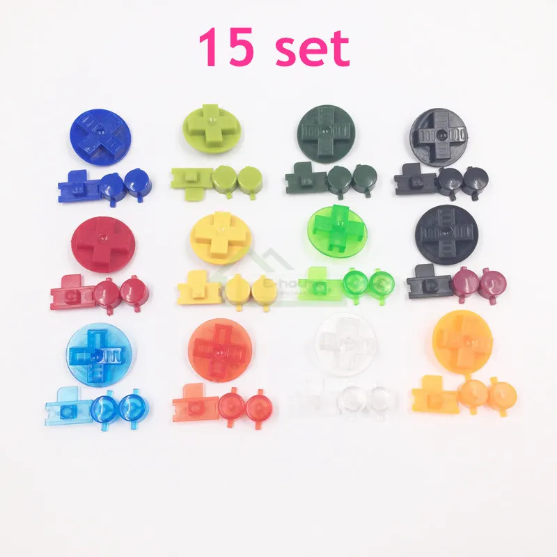 15 set for Gameboy Classic Colorful Key buttons Replacement for GB DMG A B buttons D-pad Button Kit
15 set for Gameboy Classic Colorful Key buttons Replacement for GB DMG A B buttons D-pad Button Kit