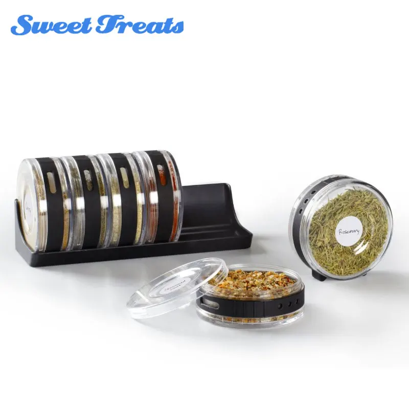 Sweettreats 6pcs/set Spice Rack Rotating Transparent Seasoning Can Condiment Bottles Pepper Shakers Box Holder Organizer
Sweettreats 6pcs/set Spice Rack Rotating Transparent Seasoning Can Condiment Bottles Pepper Shakers Box Holder Organizer