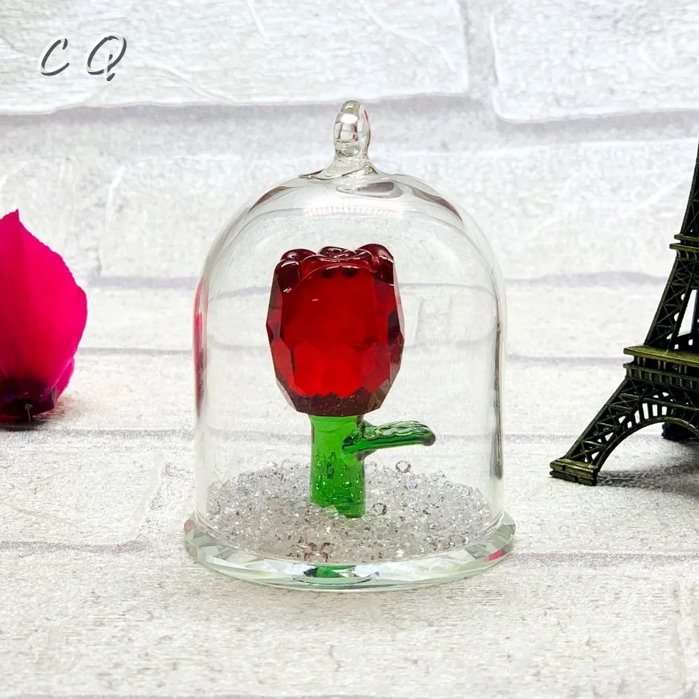 Beauty and Beast,Crystal Rose Flower Figurines Ornament In Glass Dome Car Hanging Decors Wedding Souvenir Valentine's Day gifts
Beauty and Beast,Crystal Rose Flower Figurines Ornament In Glass Dome Car Hanging Decors Wedding Souvenir Valentine's Day gifts