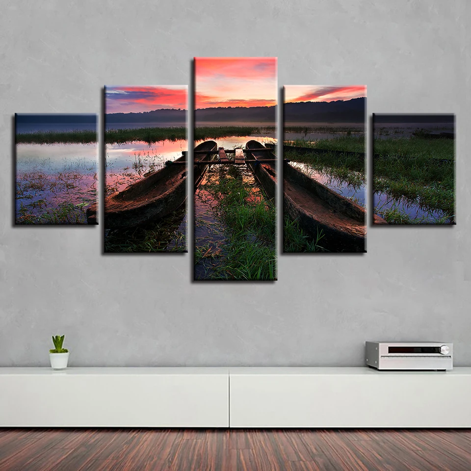 Modern HD Printing Pictures On Canvas Decor 5 Pieces Mountain Ship River Grass Scenery Paintings Modular Posters Home Wall Art
Modern HD Printing Pictures On Canvas Decor 5 Pieces Mountain Ship River Grass Scenery Paintings Modular Posters Home Wall Art