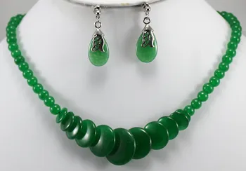 wholesale simple style 8mm 18" green beads and coins necklace & stud earrings jewelry set 003
wholesale simple style 8mm 18" green beads and coins necklace & stud earrings jewelry set 003