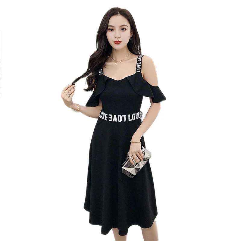 Fashion Summer Dress Letter Straps Elegant Gothic Dress Lotus Leaf Strapless Sexy High Wasit Dress
Fashion Summer Dress Letter Straps Elegant Gothic Dress Lotus Leaf Strapless Sexy High Wasit Dress