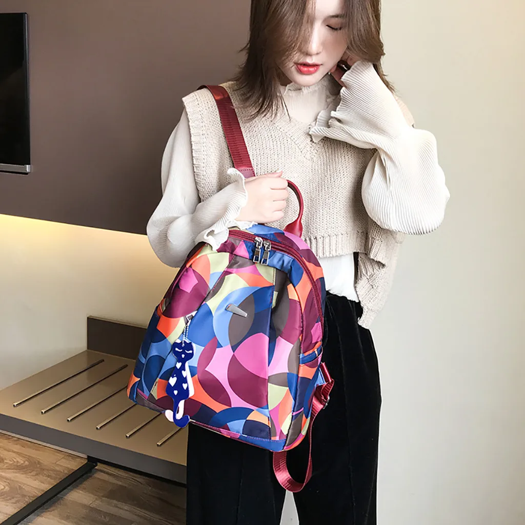 Women Color Matching Wild Oxford Cloth Fashion Leisure Travel Bag Student Bag College Wind Backpack
Women Color Matching Wild Oxford Cloth Fashion Leisure Travel Bag Student Bag College Wind Backpack