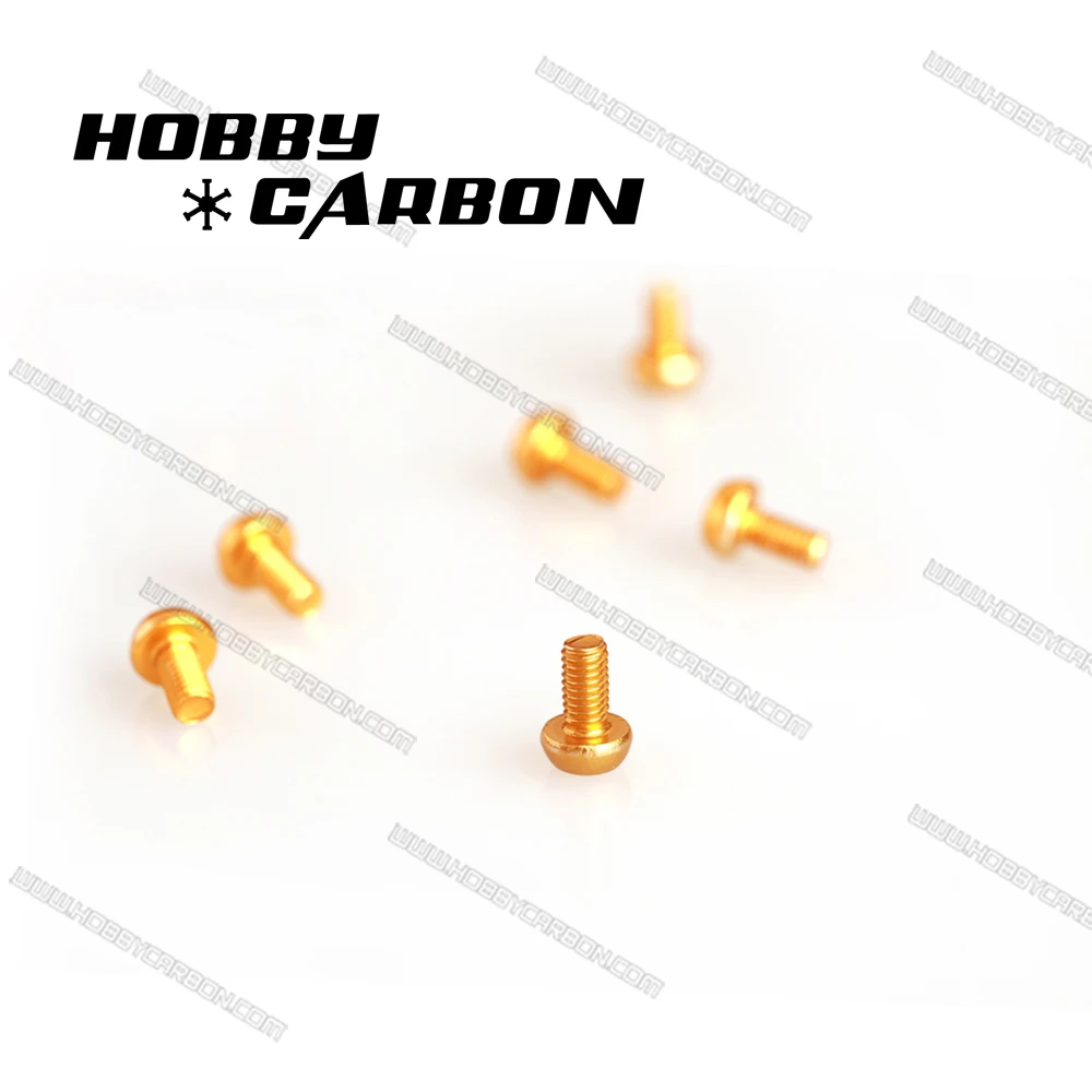 HOBBY CARBON 100 pcs M3x5mm 7075 Aluminum hex button screws/bolts free shipping by ePacket for Drone/FPV | Игрушки и хобби