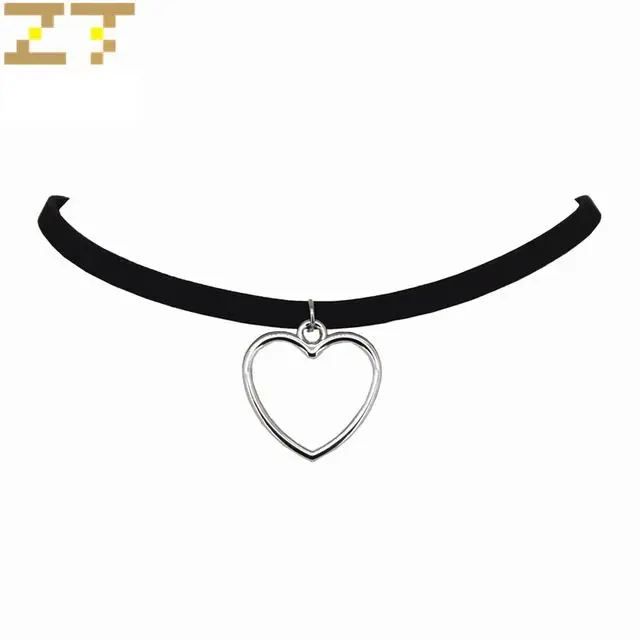 Hot Sale Trendy Silver Hollow Heart Pendant Black Velvet Leather Statement Necklace for Women Jewelry Bijoux Collares Collier
Hot Sale Trendy Silver Hollow Heart Pendant Black Velvet Leather Statement Necklace for Women Jewelry Bijoux Collares Collier