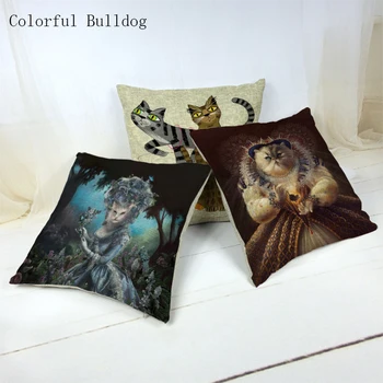 Cushion Covers Cute Lively Square Cat Decorative Throw Pillow Cover Home Office Car livingroom Sofa Decor Pillow Cases 45x45CM
Cushion Covers Cute Lively Square Cat Decorative Throw Pillow Cover Home Office Car livingroom Sofa Decor Pillow Cases 45x45CM