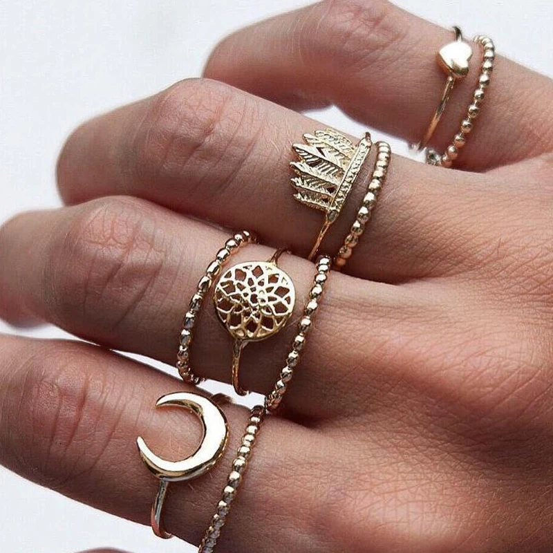 Tocona 9pcs/set Boho Crown Moon Heart Knuckle Rings Set for Women Midi Finger Stacking Ring Fashion Statement Jewelry 4261
Tocona 9pcs/set Boho Crown Moon Heart Knuckle Rings Set for Women Midi Finger Stacking Ring Fashion Statement Jewelry 4261