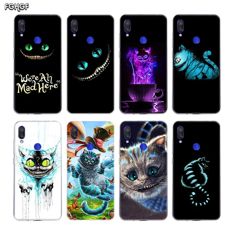 

alice in wonderland cheshire cat Case For Xiaomi Redmi Note 7 6 Pro 5 4 4X K20 7A Y3 S2 5A 6A Xiomi Pocophone F1 9T 9 SE 8 A2