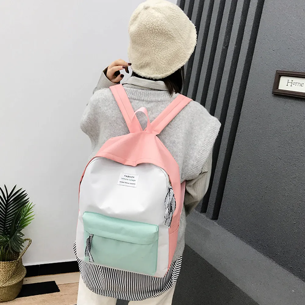 Schoolbag 2019 New Fashion Couple Schoolbag Travel Hiking Bag Color Block Backpack Collection Luminous Bag
Schoolbag 2019 New Fashion Couple Schoolbag Travel Hiking Bag Color Block Backpack Collection Luminous Bag