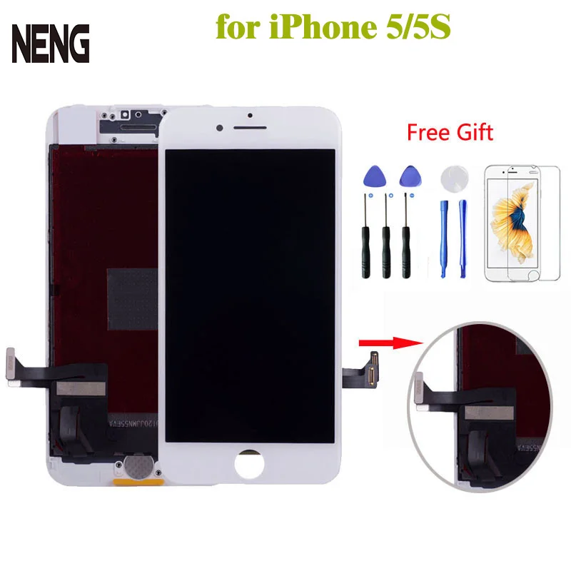 AAA Quality Replacement Screen For Apple iPhone 5 5S 5C LCD Display Touch Screen Assembly With Digitizer Screen+tools
AAA Quality Replacement Screen For Apple iPhone 5 5S 5C LCD Display Touch Screen Assembly With Digitizer Screen+tools