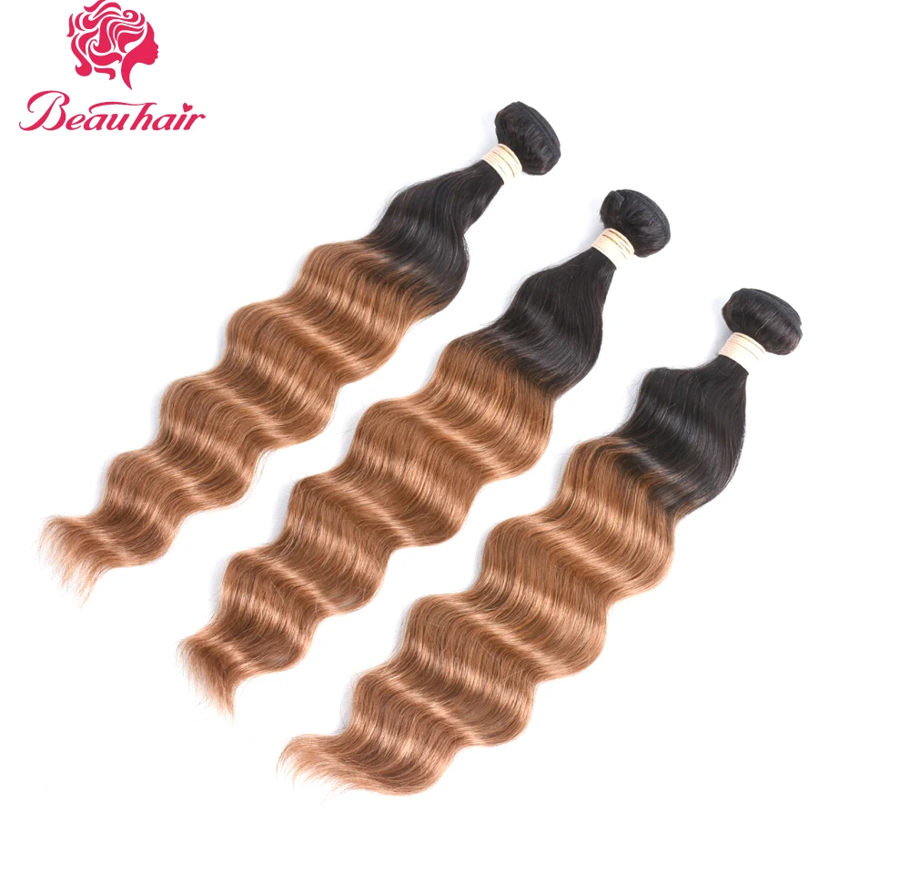 Beau Hair 3 Human Hair Bundle T1B/30# Hair Weaving Ombre Color Malaysia Ocean Wave Non Remy Hair Free Shipping 3 Bundle One Pack
Beau Hair 3 Human Hair Bundle T1B/30# Hair Weaving Ombre Color Malaysia Ocean Wave Non Remy Hair Free Shipping 3 Bundle One Pack