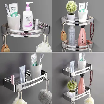 Polished Bathroom Accessories Set Wall Hanging Corner Shelf 304 Stainless Steel Shower Caddy Basket Bathroom Organizer
Polished Bathroom Accessories Set Wall Hanging Corner Shelf 304 Stainless Steel Shower Caddy Basket Bathroom Organizer