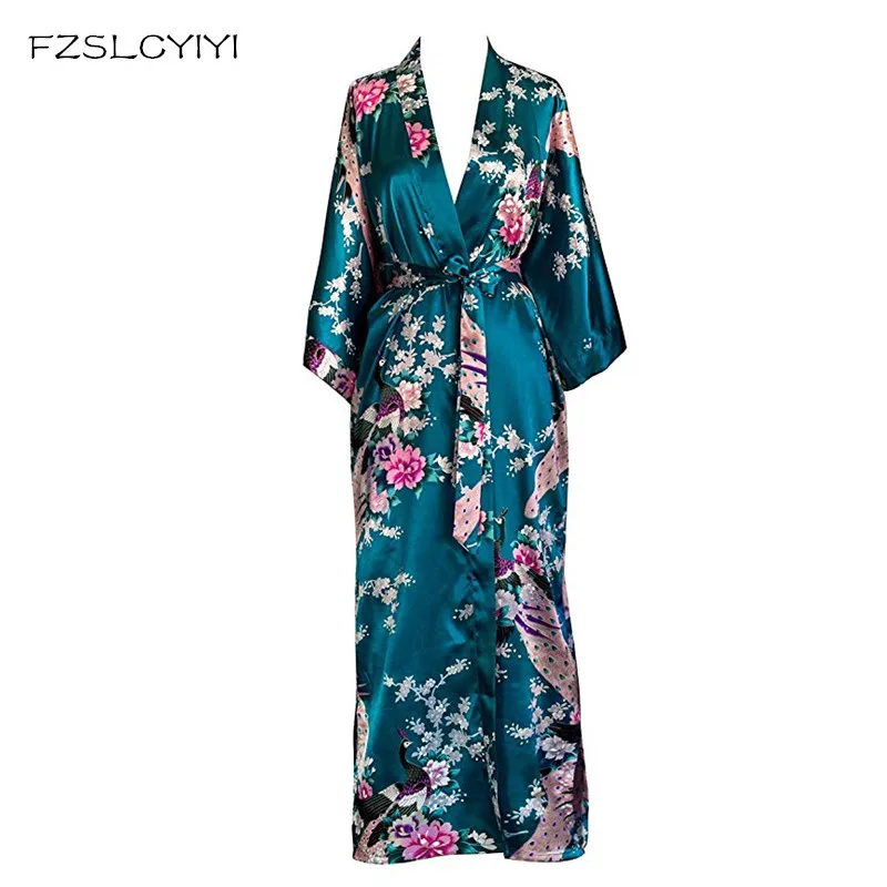 FZSLCYIYI Women's Peacock Kimono Robe Sexy Floral Bridal Bridesmaid Robes Woman Flower Party Wedding Long Sleepwear Bathrobe
FZSLCYIYI Women's Peacock Kimono Robe Sexy Floral Bridal Bridesmaid Robes Woman Flower Party Wedding Long Sleepwear Bathrobe