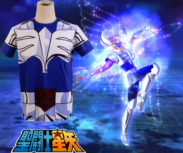 Free Shipping Saint Seiya Bronze Saint Hyoga Cygnus Cloth Summer T-shirt Anime Cosplay Costume
Free Shipping Saint Seiya Bronze Saint Hyoga Cygnus Cloth Summer T-shirt Anime Cosplay Costume
