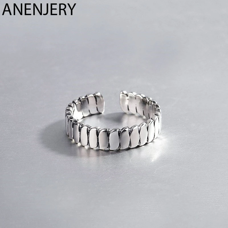 ANENJERY Vintage 925 Sterling Silver Ring For Women Novelty Thai Silver Adjustable Rings S-R409
ANENJERY Vintage 925 Sterling Silver Ring For Women Novelty Thai Silver Adjustable Rings S-R409