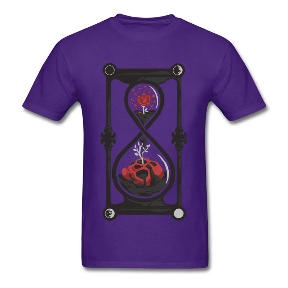 Memento Mori Unique Short Sleeve Tees Thanksgiving Day O Neck 100% Cotton Mens Top T-shirts Unique T-Shirt 2018 New Memento Mori purple