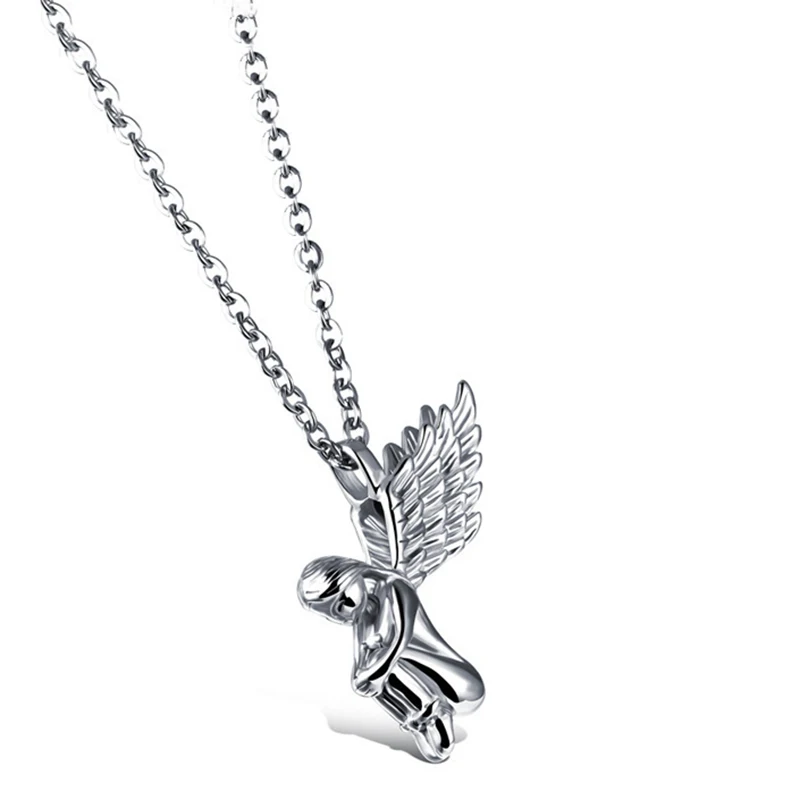 2019 New Style Lucky Angel Charms Pendant Necklace for Women/men Fashion Jewelry Silver/Gold Color Cross-Chain Necklaces Gifts
2019 New Style Lucky Angel Charms Pendant Necklace for Women/men Fashion Jewelry Silver/Gold Color Cross-Chain Necklaces Gifts