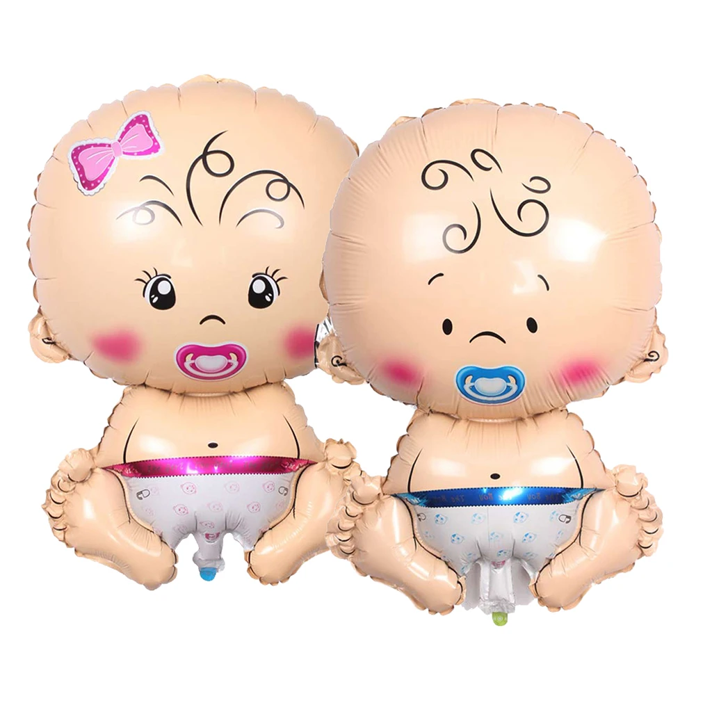 Pieces of 2 Baby Pacifier Doll Foil Balloon Baby Shower Boys Girls Birthday Party Decor Kids Toy Pieces of 2 Baby Pacifier Doll Foil Balloon Baby Shower Boys Girls Birthday Party Decor Kids Toy