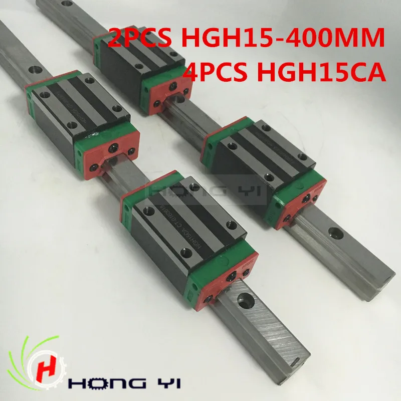 Linear rails HGR15, 2pcs HIWIN Carril Linear Rail 400mm + 4pcs Rail Linear Block HGH15CA for CNC
Linear rails HGR15, 2pcs HIWIN Carril Linear Rail 400mm + 4pcs Rail Linear Block HGH15CA for CNC