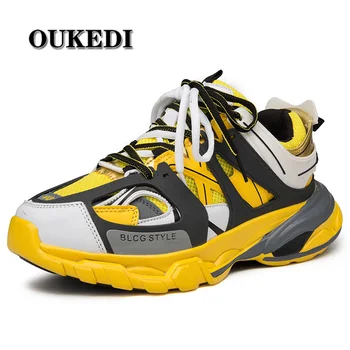 OUKEDI New Designer Running Shoes Men Breathable Chunky Sneakers Trainers Sport Shoes Zapatillas Hombre Deportiva
OUKEDI New Designer Running Shoes Men Breathable Chunky Sneakers Trainers Sport Shoes Zapatillas Hombre Deportiva