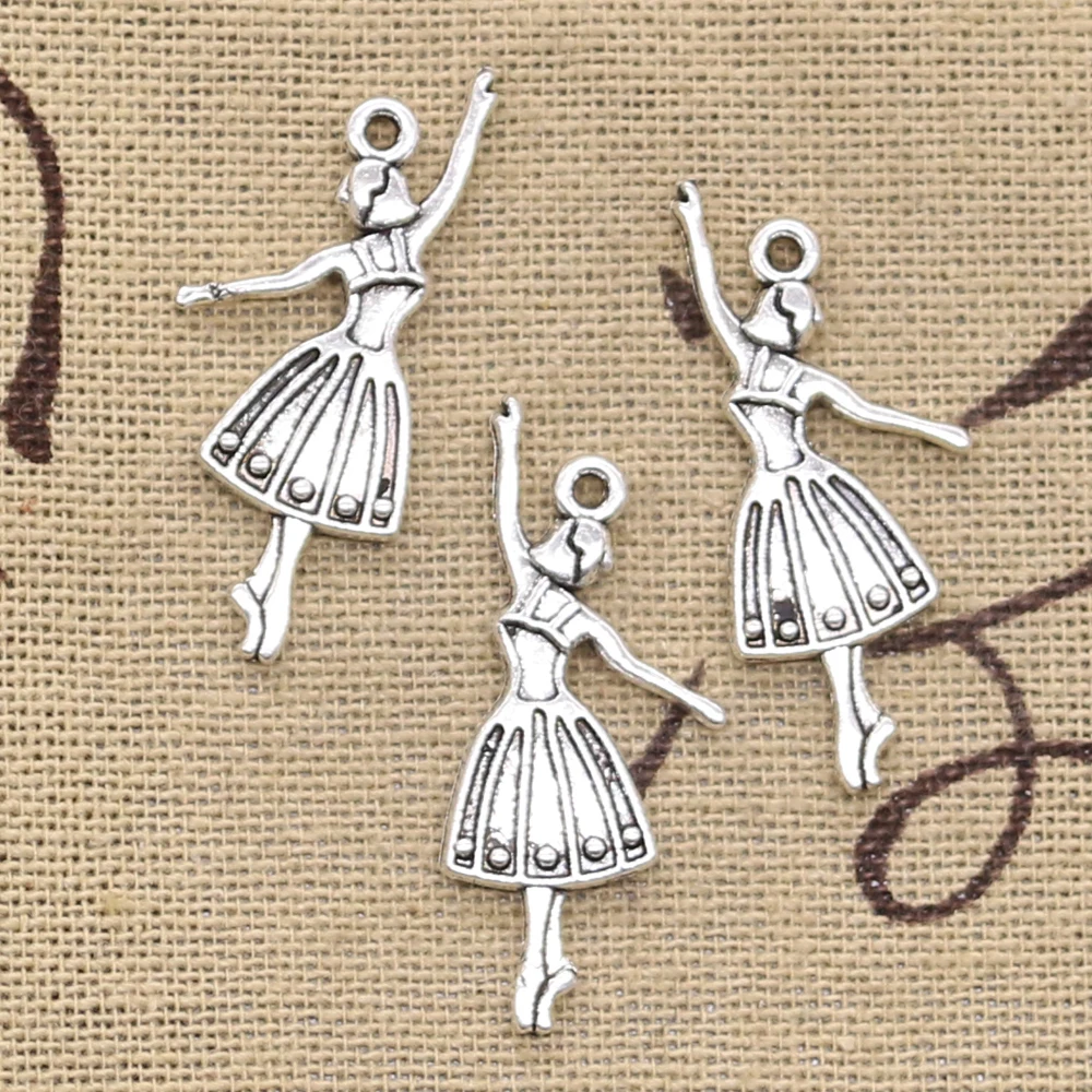 20pcs Charms ballet dancer girl 32x13mm Antique Silver Plated Pendants Making DIY Handmade Tibetan Silver Jewelry
20pcs Charms ballet dancer girl 32x13mm Antique Silver Plated Pendants Making DIY Handmade Tibetan Silver Jewelry