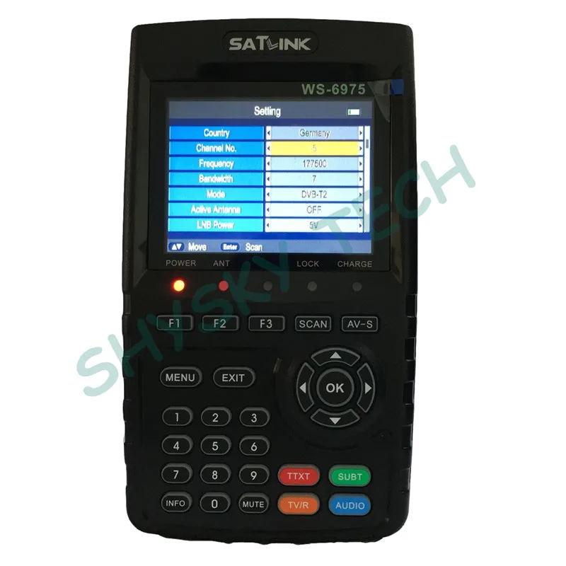 SATLINK WS-6975 DVB-T2 Digital Satellite TV Receiver Satellite Meter Finder Sadoun.com