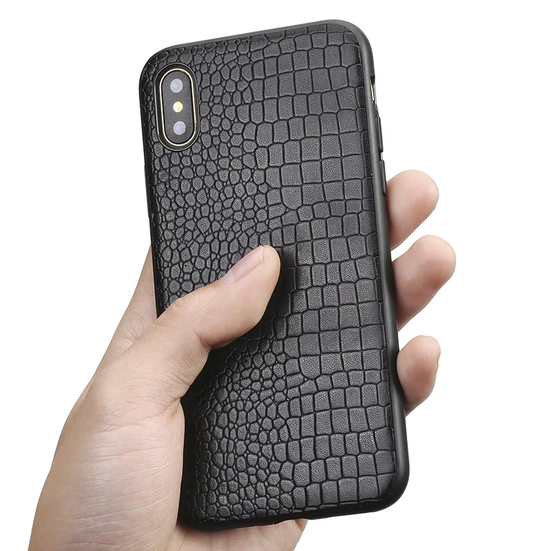 Brand Crocodile Left and Right Flat Texture Phone Case for iPhone X Leather Phone Protection Case All inclusive Case
Brand Crocodile Left and Right Flat Texture Phone Case for iPhone X Leather Phone Protection Case All inclusive Case