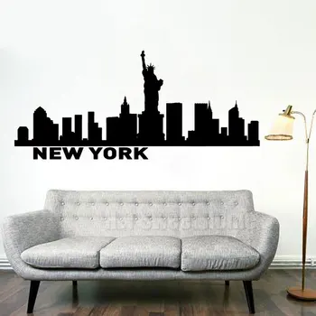 New York - NY Skyline Decal - Cityscape Wall Decal - New York Statue Of Liberty Wall Mural - Waterproof Home Decoration CT02
New York - NY Skyline Decal - Cityscape Wall Decal - New York Statue Of Liberty Wall Mural - Waterproof Home Decoration CT02