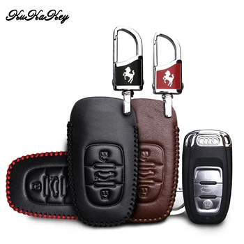 KUKAKEY Car Key Case For Audi Genuine Leather Remote Smart Car Key Case Bag For Audi A6L A4L Q5 A5 A6 S6 A7 Key Cover Holder
KUKAKEY Car Key Case For Audi Genuine Leather Remote Smart Car Key Case Bag For Audi A6L A4L Q5 A5 A6 S6 A7 Key Cover Holder