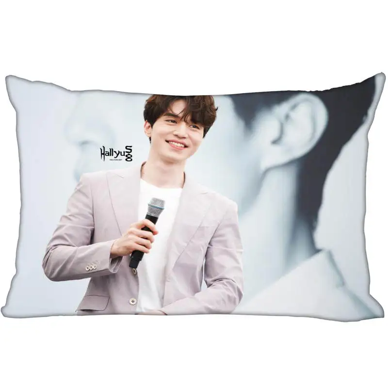 

New Arrival Custom Lee Dong Wook Satin Pillowcase 35x45cm (one side) Printed Zipper Pillow Cover Custom your image gift